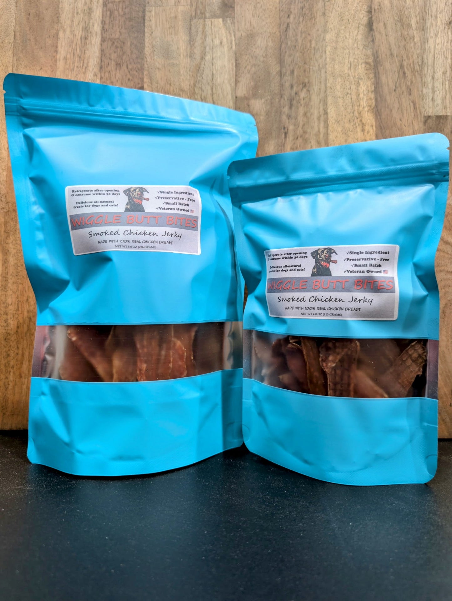 All Natural Single Ingredient Chicken Jerky Treats for Dogs and Cats