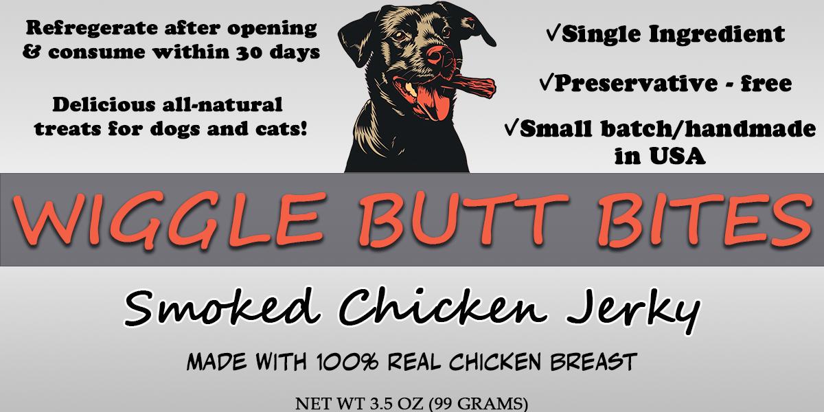 All Natural Single Ingredient Chicken Jerky Treats for Dogs and Cats